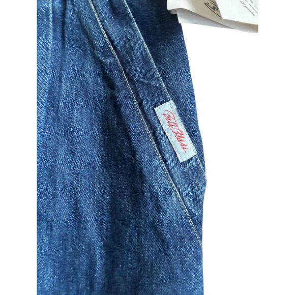 BILL BLASS Vintage 100% Cotton Pleated High Waist Mom Denim Shorts Size 14 NEW N - Picture 5 of 10